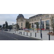 Borne fixe anti-véhicules bélier en acier - Ø160 mm - Hauteur 1000 mm - Résistance certifiée 7,5t à 50 km/h - F16-100-C50_2