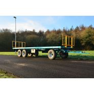 Remorque plateau agricole CH 10006 - Golpais - 10m de longueur de caisse - PTAC 19500 kg - 3 essieux demi-tandem_2