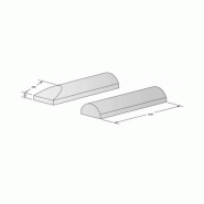 Séparateurs de voie béton - 300 sifflet - Élément monobloc - 76 kg - Dim : 1000x300x140 mm_2