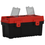 Vidaxl ensemble de boîte à outils 2 pcs noir et rouge polypropylène 152103_2