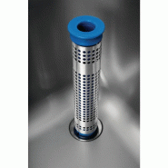 Plonge inox 1 bac à gauche et égouttoir sur pieds - P 600 x L 1000 mm | Vogue_2