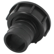 Raccord annelé - Droit - avec écrou - F 2