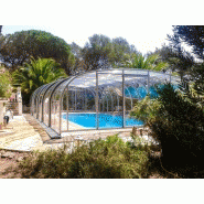 Abri piscine haut prestige - télescopique en aluminium et polycarbonate - fabrication française, motorisation disponible_2