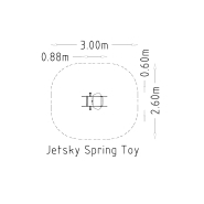 Jeu sur ressort Jetsky 1 place - réf 8045018 - Hags - Rouge avec fondation à enterrer_2