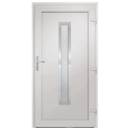 Vidaxl porte d'entrée anthracite 98x200 cm pvc 3187905_2