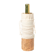 Emballage bouteille de vin - Sac cadeau en coton bio et liège naturel - Pour 1 bouteille_2