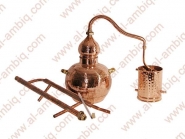 Alambic à colonne à reflux - Chaudière traditionnelle avec colonne intégrée pour distillation haute pureté jusqu'à 70%_2
