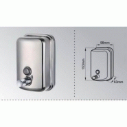 Distributeur de savon robuste en inox pour usage intensif