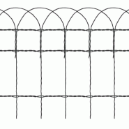 Vidaxl bordure de pelouse fer enduit de poudre 10x0,4 m 141071_2