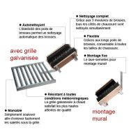 Décrottoir des chaussures avec grille galvanisée_2