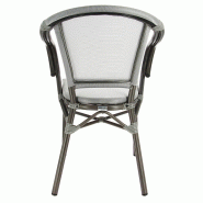 Fauteuil exterieur restaurant Biarritz - GRIS_2