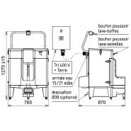 Lave-bottes HUMIDE 850 - Nettoyage des semelles, tiges et chaussures - Fonction EasyClean - Acier inoxydable_2