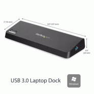 Station d'Accueil USB 3.0 Double àÉcran avec HDMI et DisplayPort 4K - USB 3.0 vers 4x USB-A, Ethernet_2