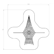 Combiné de murs de cordes en acier inoxydable pour aire de jeux - Référence BT16523 - Conforme EN1176_2