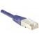 Cordon RJ45 catégorie 5e F/UTP violet - 0,15 m - cuivre - blindé - normes ANSI/TIA 568 et ISO 11801_2