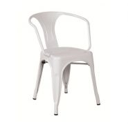 Fauteuil de style vintage - Chaise de restaurant en acier - Utilisation intérieure/extérieure_2