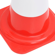 Vidaxl cônes de signalisation réfléchissants 4 pcs rouge et blanc 50cm 150945_2