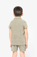 Polo écoresponsable en éponge garçon - Réf: NS218 - 80% coton biologique et 20% polyester recyclé - Fabriqué au Portugal_2