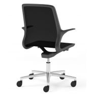 Maglia Office - Chaise de bureau ergonomique ajustable - Sitis - Base en aluminium poli ou nylon noir_2