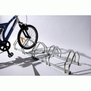 Râtelier pour 5 vélos MOTTEZ - autoportant en acier zingué - dimensions 33x132x26 cm_2