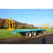 Remorque plateau agricole LSEL 10006 - Goldpais - longueur de caisse 10000 mm - PTAC 26000 kg - charge utile 20200 kg - sellette et tandem_2