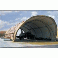 Tunnel de stockage p13 / fermé / porte / pignon / 20 x 13 x 6.55 m_2