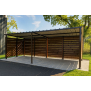 Abri moto pour grande capacité de stationnement