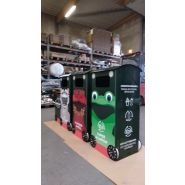 Train de tri sélectif adapté aux parcs d'attraction