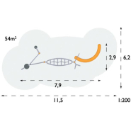 Structure multi-jeux 5 à 12 ans - Agito Carpe gris - 8002111 - Hags - Fondation à enterrer_2