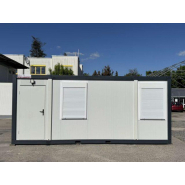 Bureau de chantier monobloc 17 m² avec volets roulants - robuste et prêt à l'emploi_2