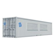 Container aménagé Snack-Box 40 pieds - vantail relevable en acier Corten, idéal pour points de vente et événements_3