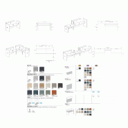 Banque d'accueil droite Torino Plus - 100, Non, Noyer grisé / blanc_2