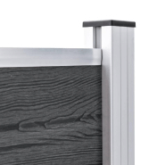 Vidaxl poteaux de clôture 3 pcs aluminium 185 cm 49077_2