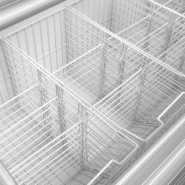 Vitrine froid négatif à deux niveaux TD500 ( 450 / 408) blanc TEFCOLD_2