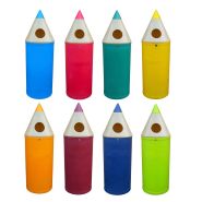 Poubelles de tri sélectif - Forme crayon - 2 flux (42L ou 52L) - Personnalisables_2