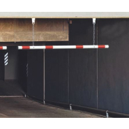 Bavette limiteur de hauteur - compatible portique - fixation par chaîne 500 mm et anneaux - longueur 1500 mm_2