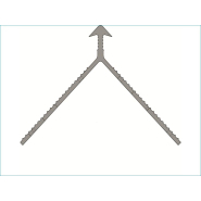 Cornière pvc 3M blanc - Réf COPVCBLEP_2