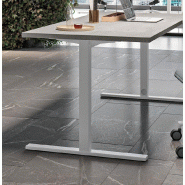 Bureau d'angle Idea Tube - Quadrifoglio - Blanc, 180 x 180 cm, Orme blanchi_2