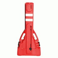 Barrière extensible pliable de chantier à rangement intégré_2