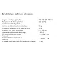 Chmeliok тп - machine de marquage routier - Stim - thermoplastique et billes en verre - poids avec chargement 155kg_2