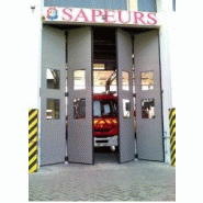 Porte pliante industrielle / automatique / accordéon / en panneau sandwich_2