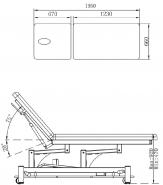 Table d'examen électrique EL02 Robin - Coinfycare - solide, réglable, certifiée CE et FDA_2