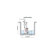 Pompe de relevage PEDROLLO RX M 320 Vortex GM - Flotteur vertical - Eaux usées et claires - 220V - 9,6 m3/h - 0,55 kW_2