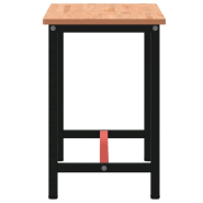 Vidaxl établi 150x55x81,5 cm bois massif de hêtre et métal 3188905_2