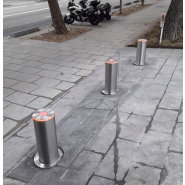 Borne automatique de haute sécurité ø220 x 750mm - LED, télécommande et sécurité négative - h75013_2