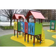 Structure de jeux combinée GE-2680A - Jolas - 300 kg - Dimensions 3,25 x 2,66 x 2,42 m - Pour 22 utilisateurs - Âge 0 à 13 ans_2