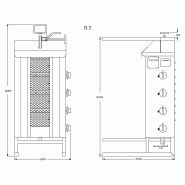 Machine à kebab gaz G2 POTIS_2