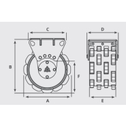 Plaque vibrante à roue de compactage, utilisé dans les tranchées étroites - STORM WHEEL_2