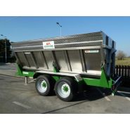 Remorque agricole avec cuve en acier inoxydable