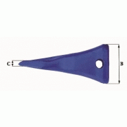 Dents de godet adaptables Feurst AF 3302 L - 4.9 Kg - Dimensions précises_2